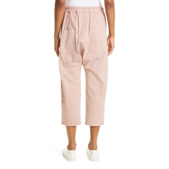 Nili Lotan Casablanca High Waist Crop Drawstring Pants in Dusty Pink - Picture 2 of 11